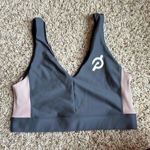 Peloton sports bra, Size LARGE, Gray and Pink